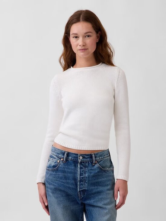 Gap Sweaters - Gap White 100% Cotton Rollneck Sweater